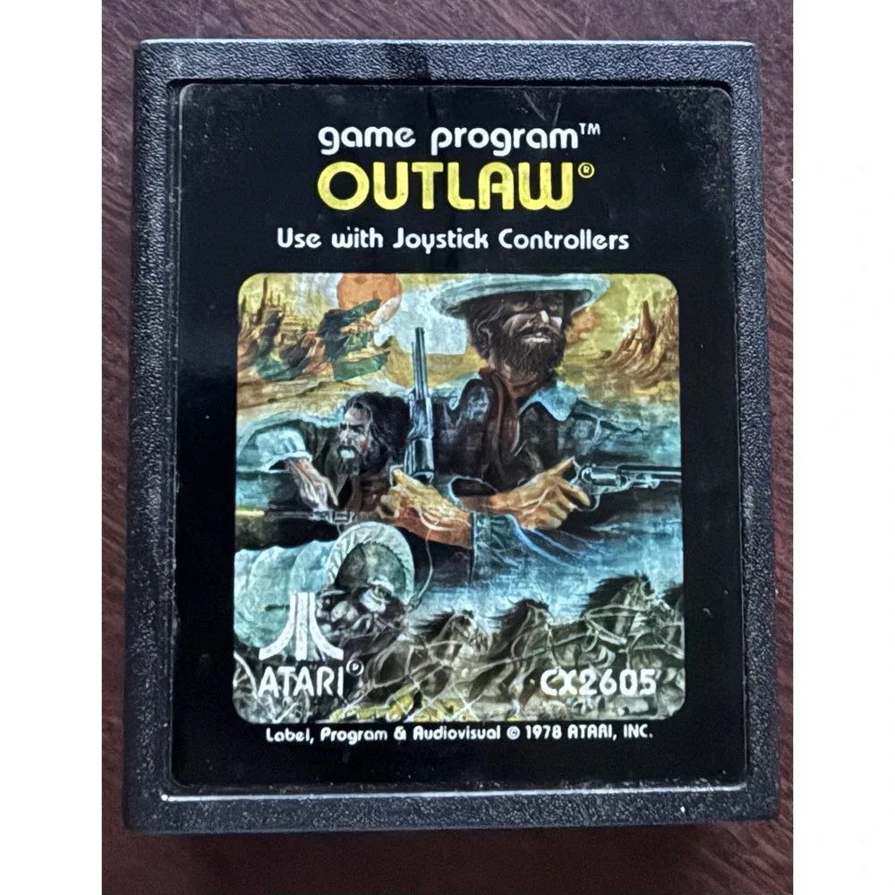 Vintage Atari‎ 2600 OUTLAW Video Game. 1978 GAME ONLY.
